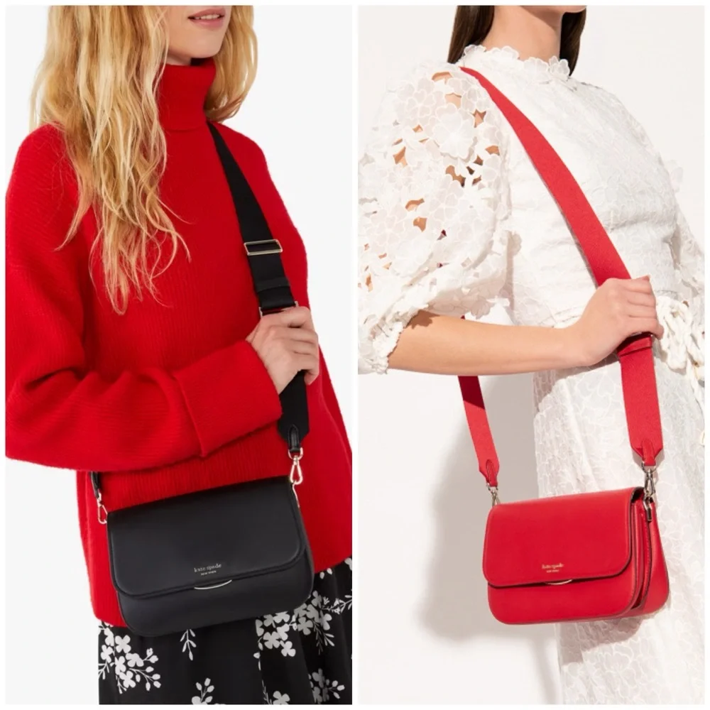 Kate Spade Buddie Smooth Leather Shoulder Bag Magma NWT - Picture 2 of 10